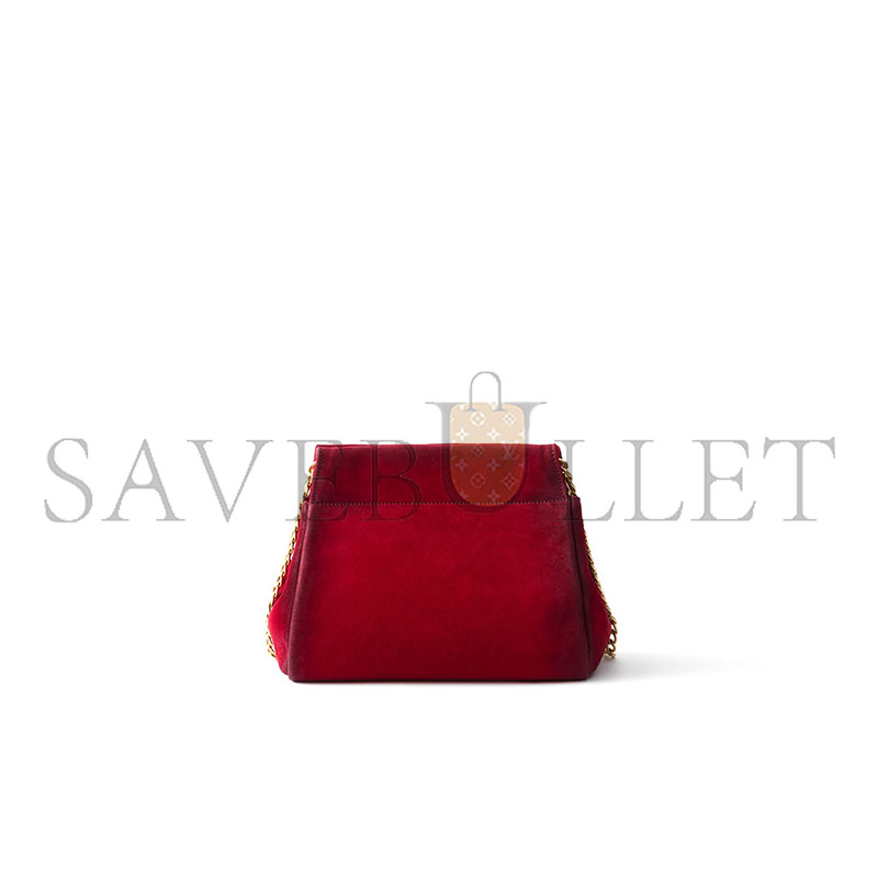 Pra*a enchaÎnÉ mini suede bag 1bc263 (22*18*11.5cm)